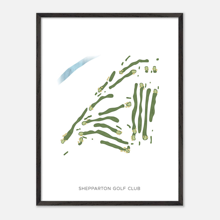 Print of Shepparton Golf Club Modern Map