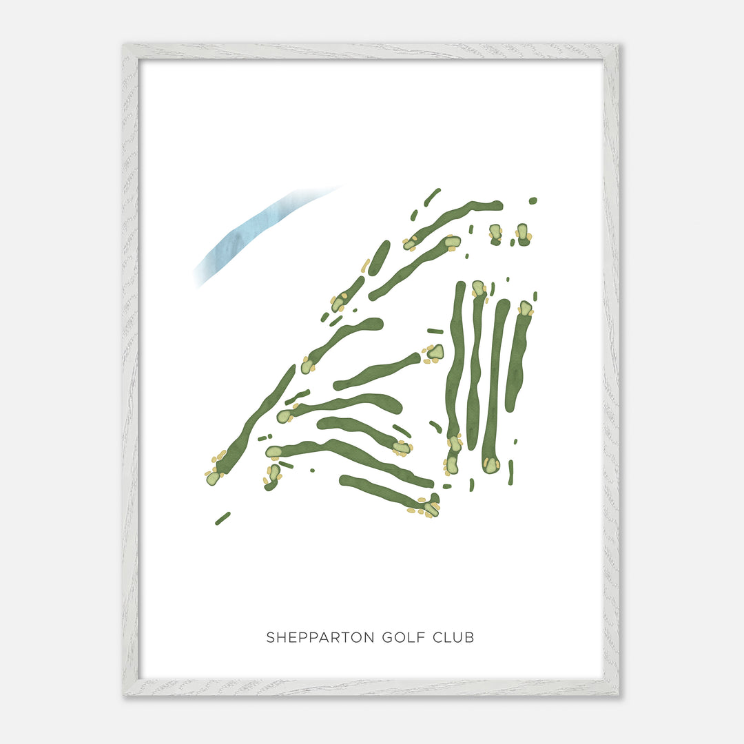 Print of Shepparton Golf Club Modern Map