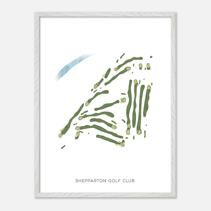 Print of Shepparton Golf Club Modern Map