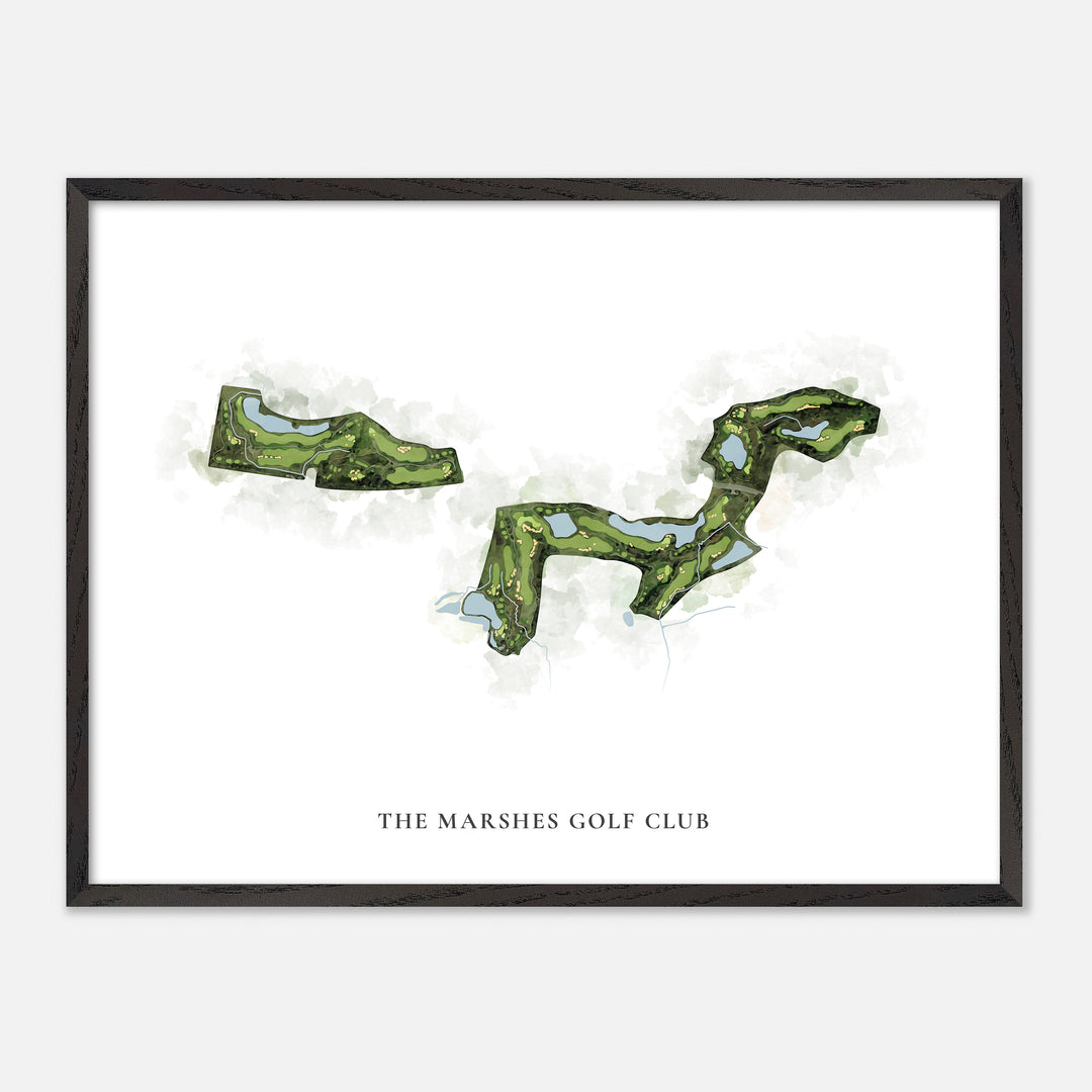 Print of The Marshes Golf Club Classic Map