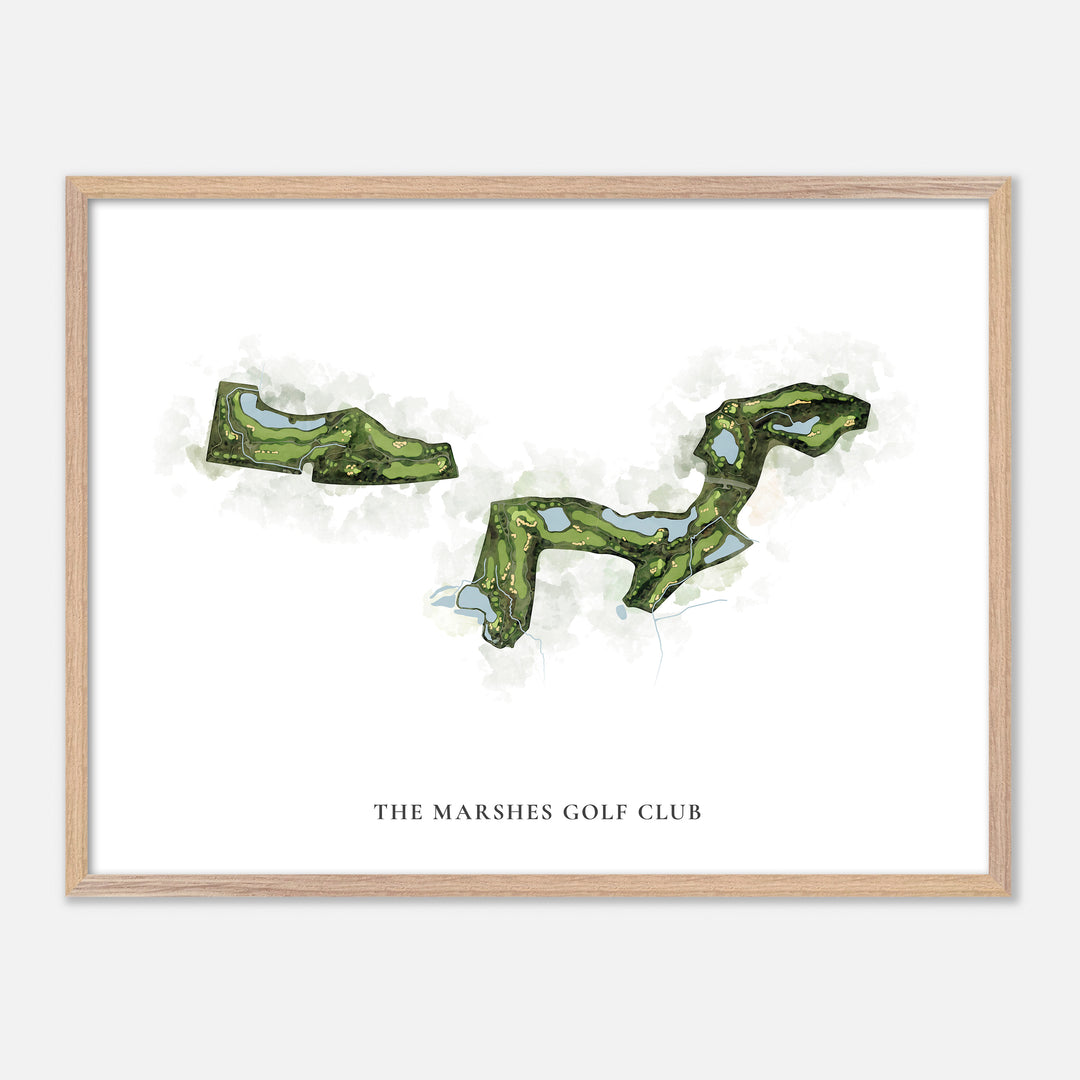 Print of The Marshes Golf Club Classic Map