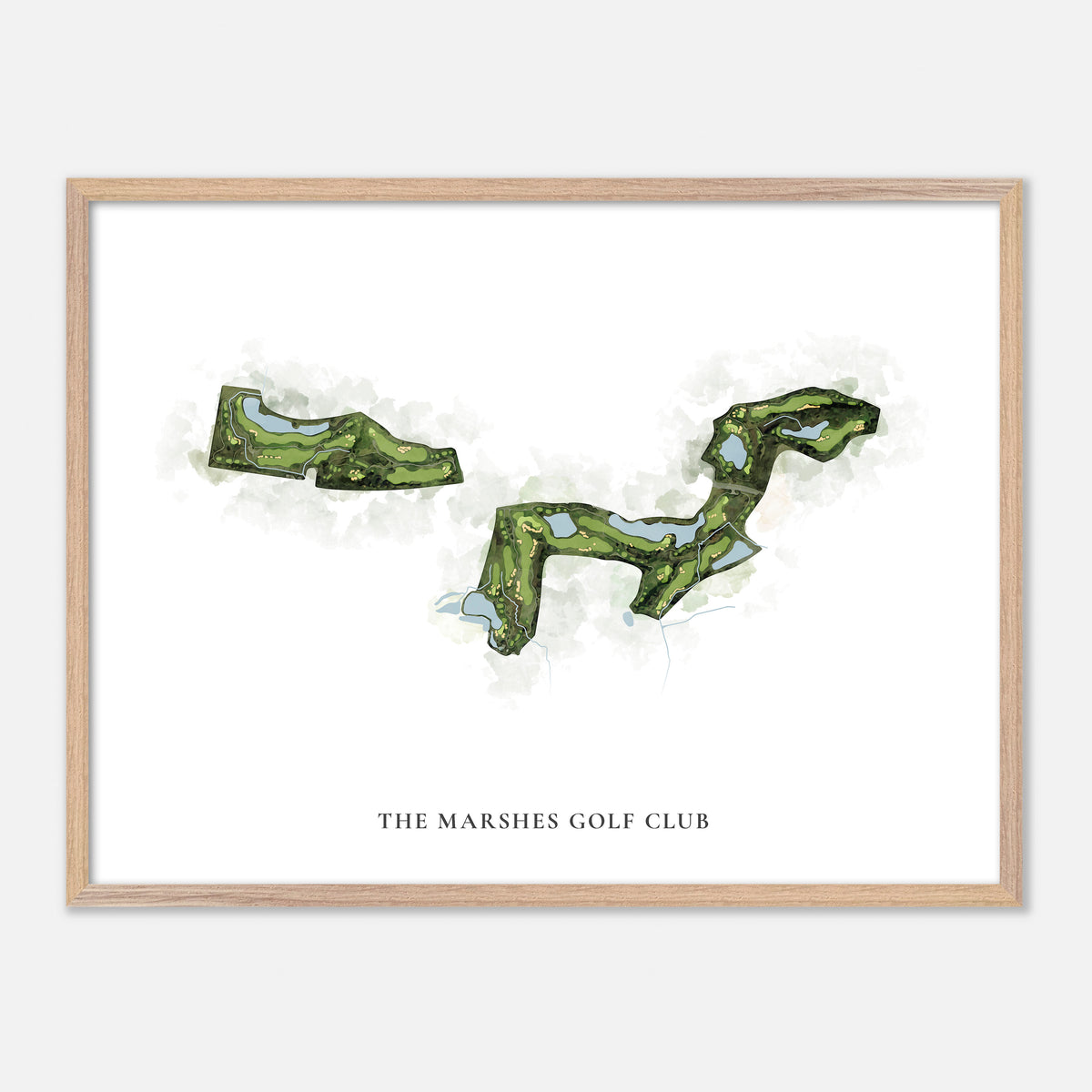 Print of The Marshes Golf Club Classic Map
