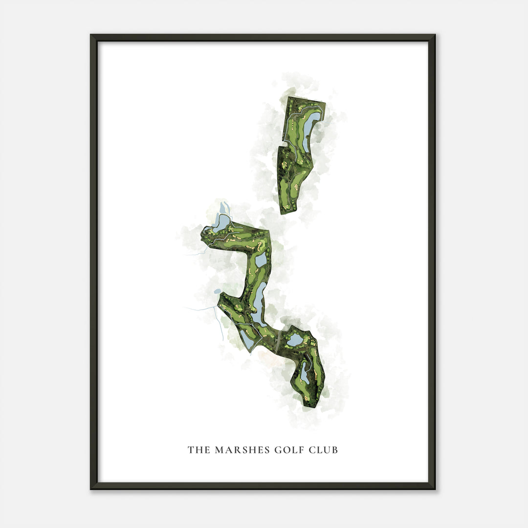 Print of The Marshes Golf Club Classic Map