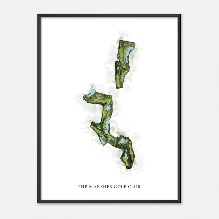 Print of The Marshes Golf Club Classic Map