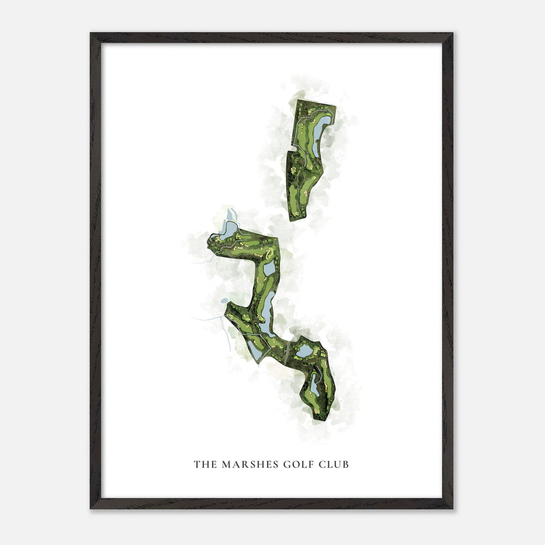 Print of The Marshes Golf Club Classic Map
