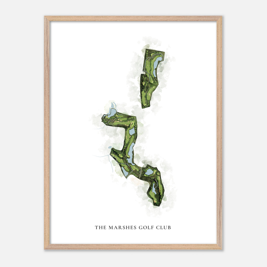 Print of The Marshes Golf Club Classic Map