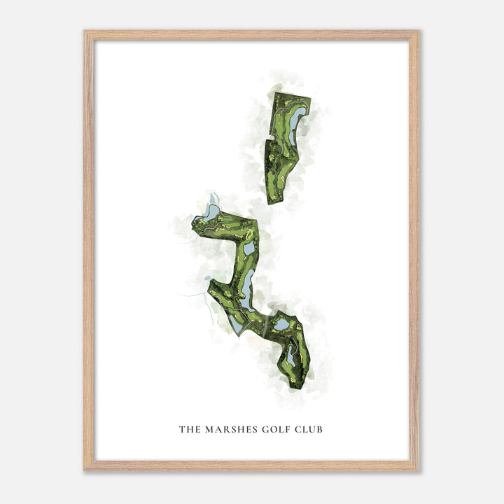 Print of The Marshes Golf Club Classic Map