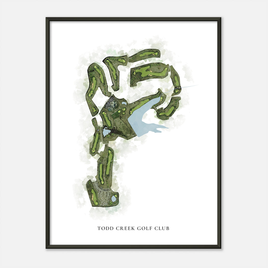 Print of Todd Creek Golf Club Classic Map
