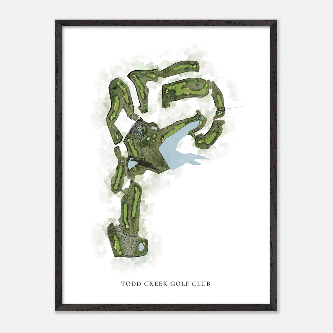 Print of Todd Creek Golf Club Classic Map