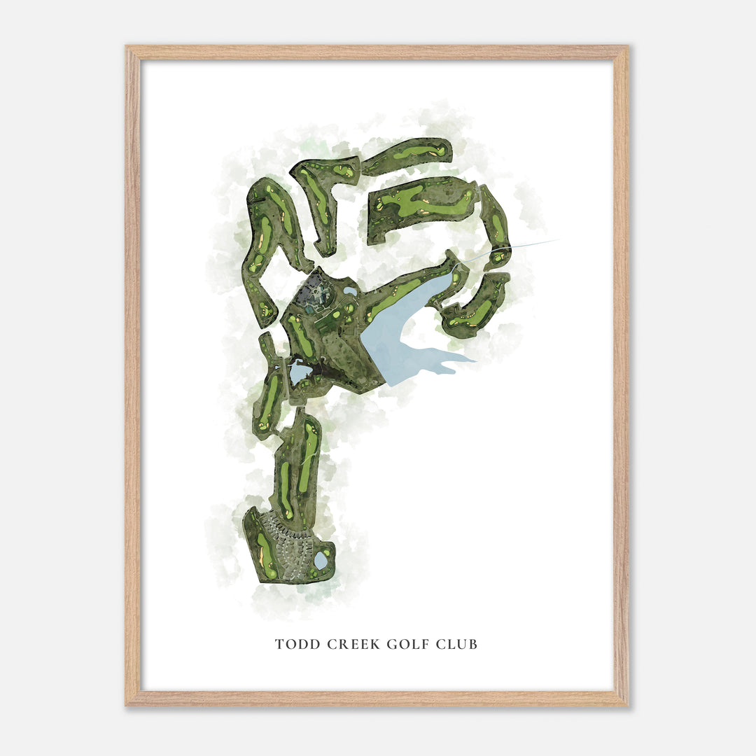 Print of Todd Creek Golf Club Classic Map