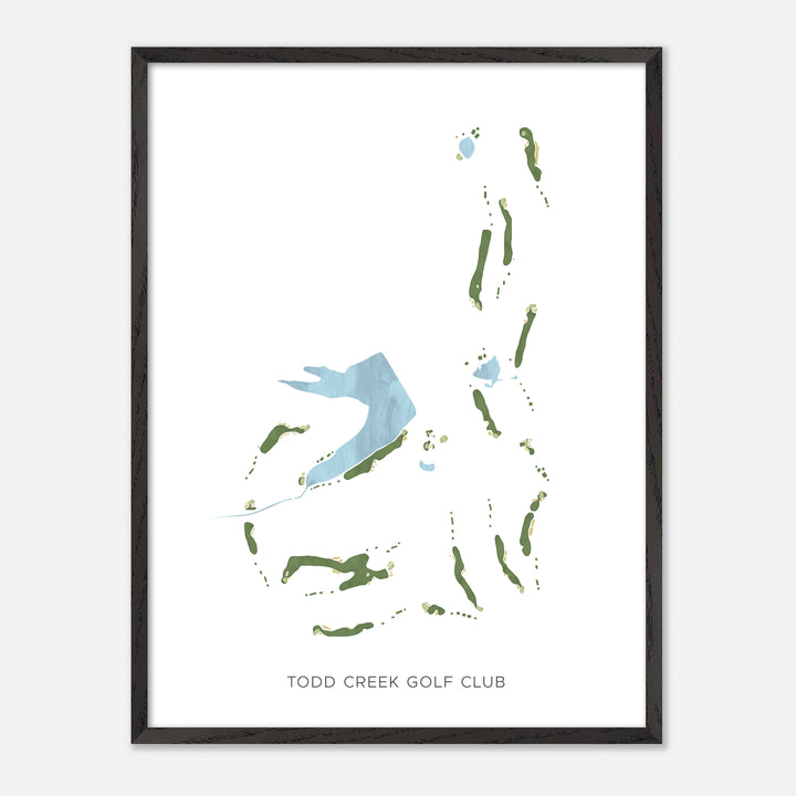 Print of Todd Creek Golf Club Modern Map