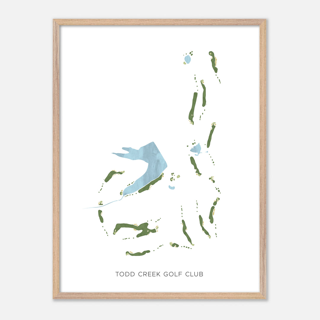 Print of Todd Creek Golf Club Modern Map