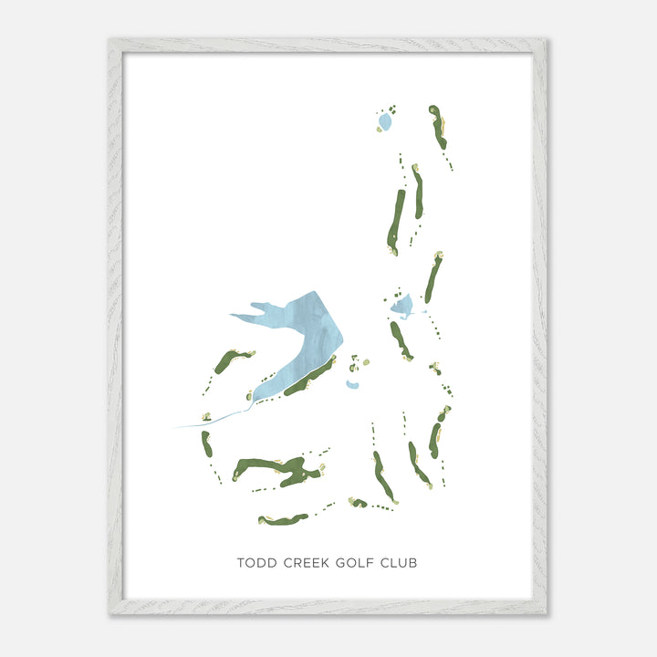Print of Todd Creek Golf Club Modern Map