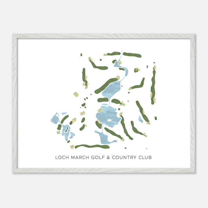 Print of Loch March Golf & Country Club Modern Map