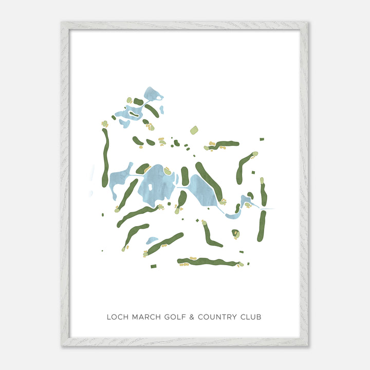Print of Loch March Golf & Country Club Modern Map