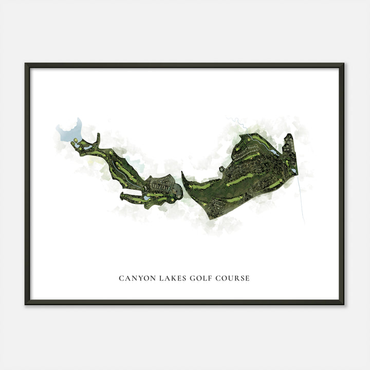 Print of Canyon Lakes Golf Course Classic Map