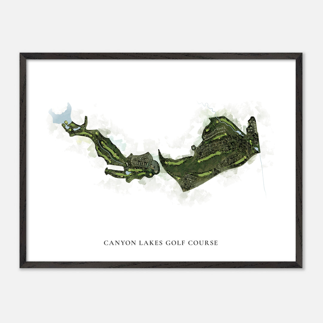 Print of Canyon Lakes Golf Course Classic Map