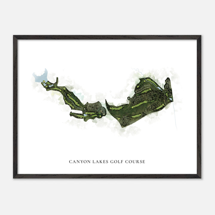 Print of Canyon Lakes Golf Course Classic Map