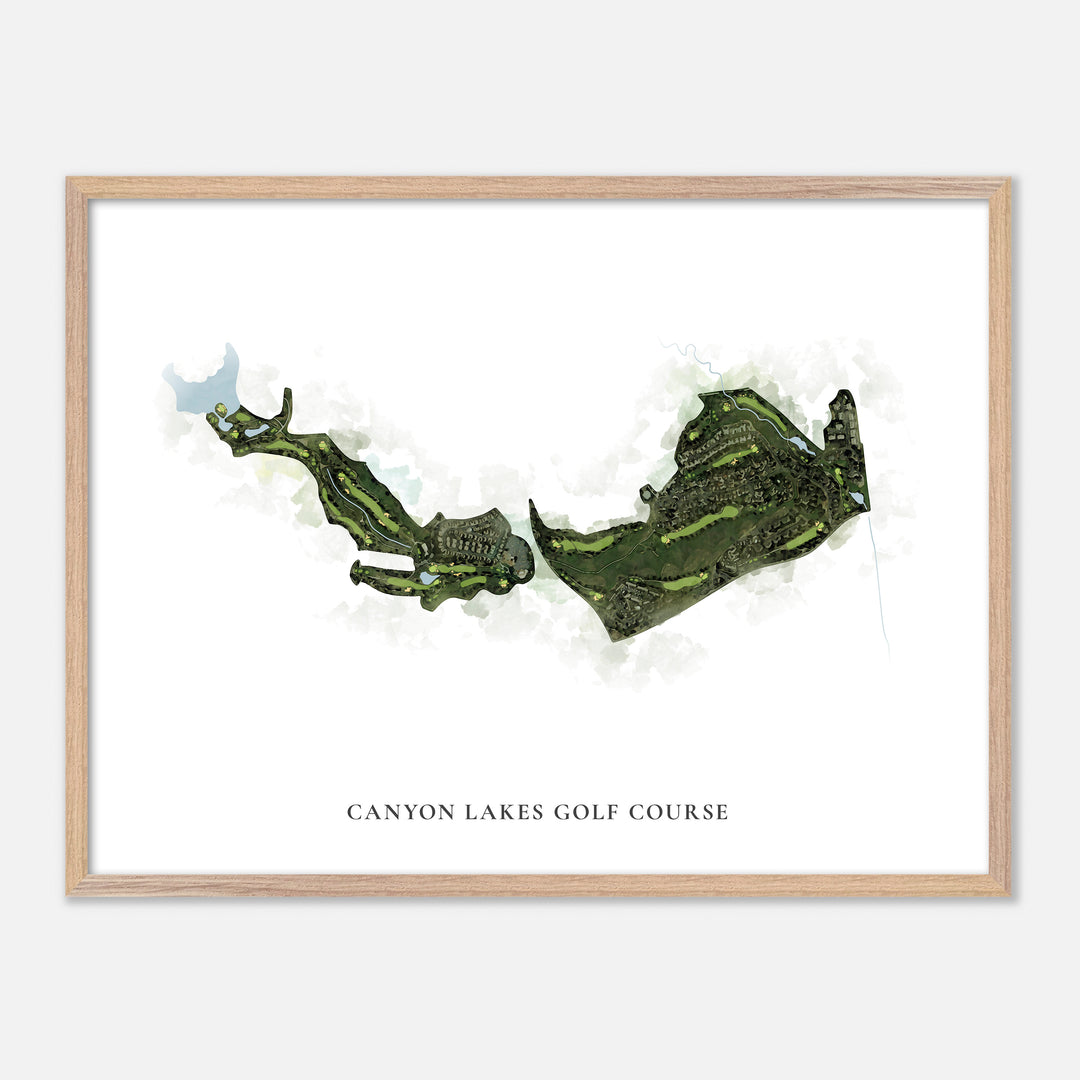 Print of Canyon Lakes Golf Course Classic Map