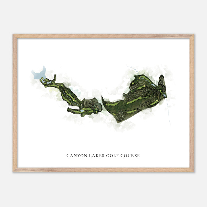 Print of Canyon Lakes Golf Course Classic Map