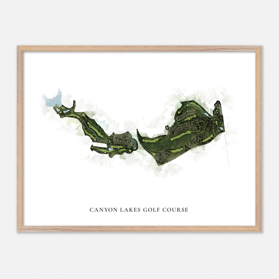 Print of Canyon Lakes Golf Course Classic Map