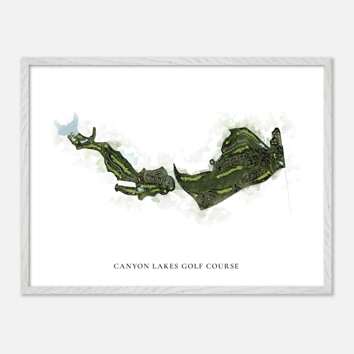 Print of Canyon Lakes Golf Course Classic Map