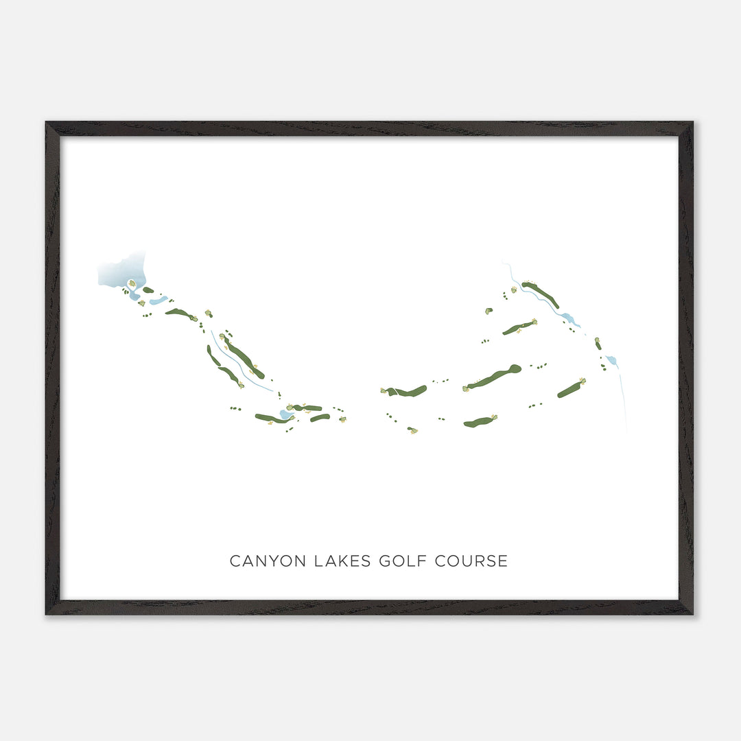 Print of Canyon Lakes Golf Course Modern Map