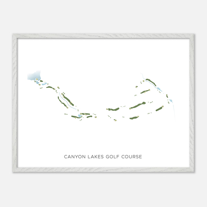 Print of Canyon Lakes Golf Course Modern Map