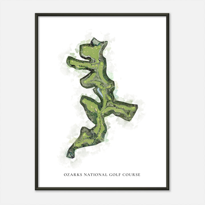 Print of Ozarks National Golf Course Classic Map
