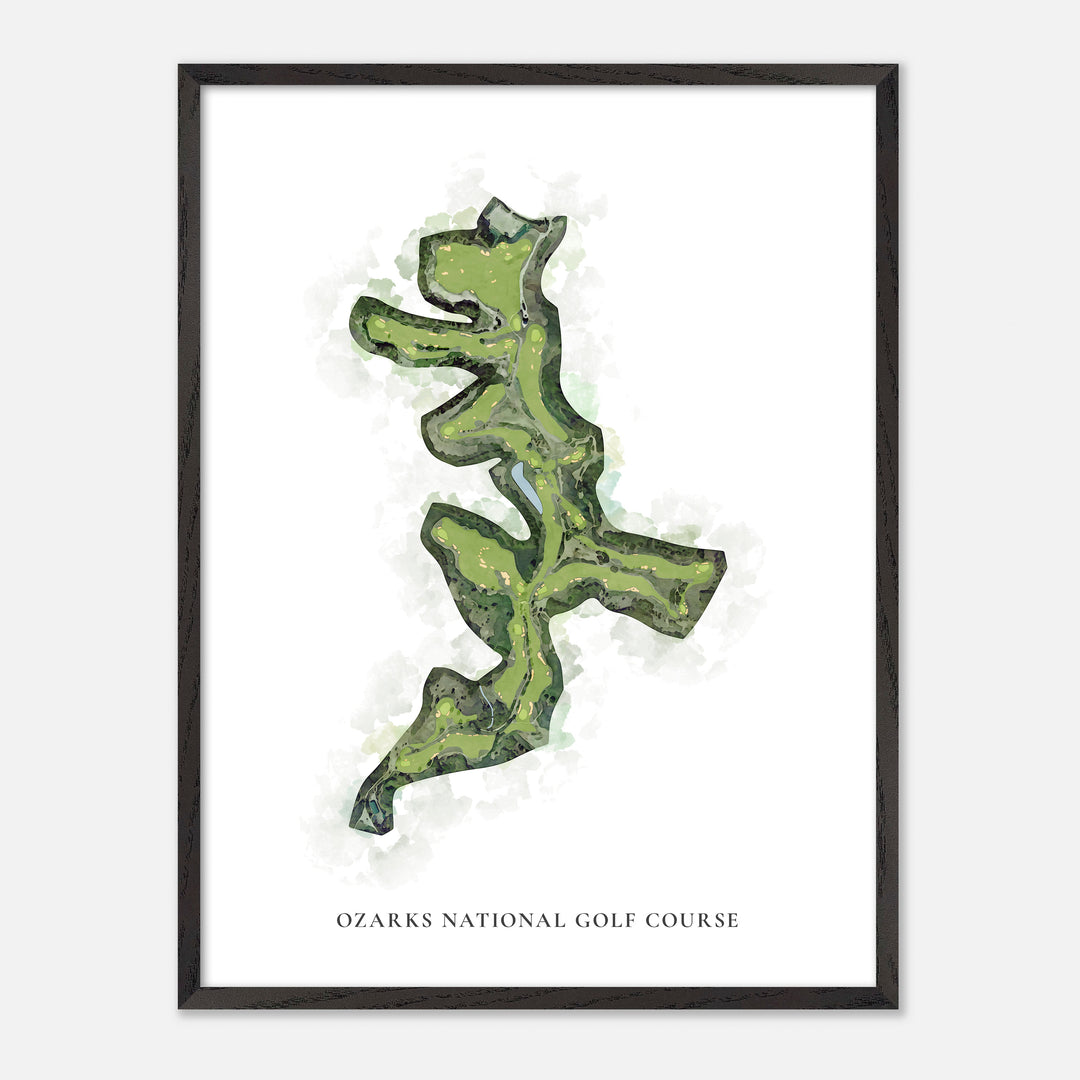Print of Ozarks National Golf Course Classic Map