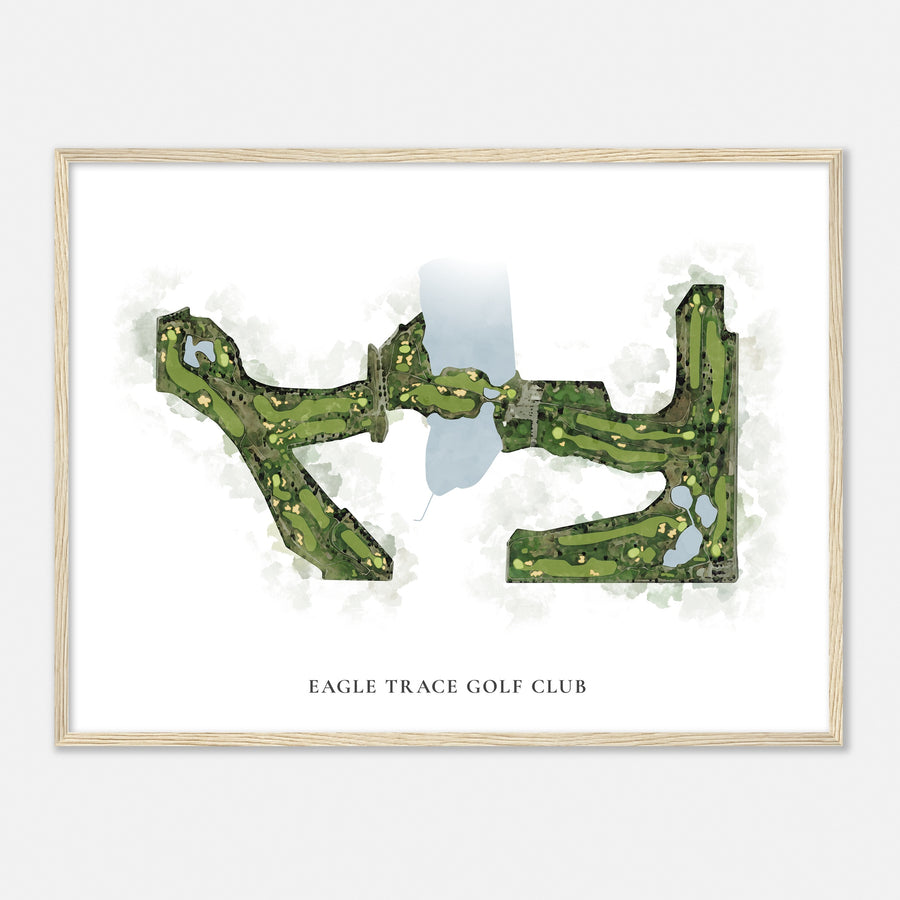 Print of Eagle Trace Golf Club Classic Map