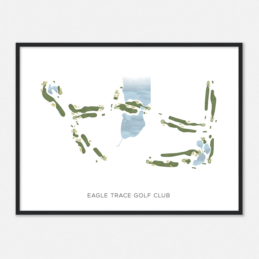 Print of Eagle Trace Golf Club Modern Map