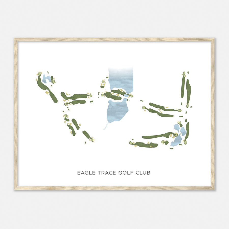 Print of Eagle Trace Golf Club Modern Map