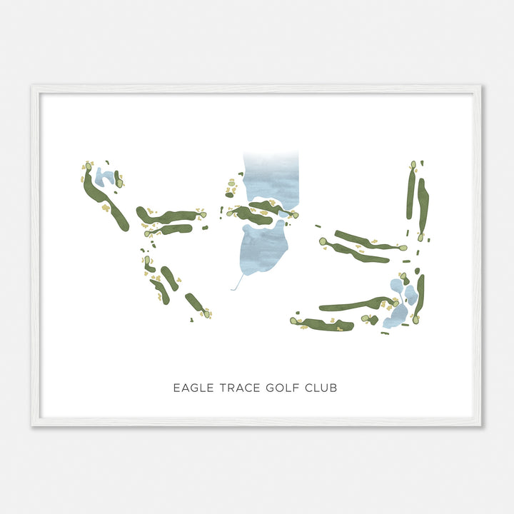 Print of Eagle Trace Golf Club Modern Map