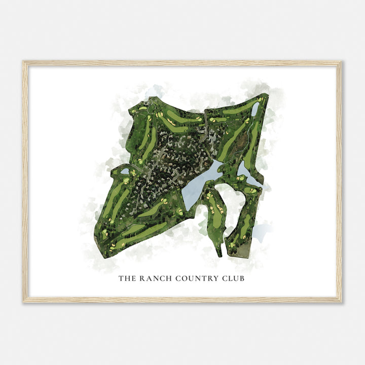 Print of The Ranch Country Club Classic Map