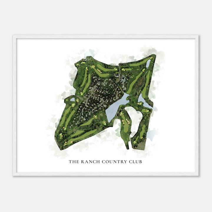 The Ranches Golf Course Map The Ranch Country Club, Colorado - Custom Golf Course Map in Classic ...