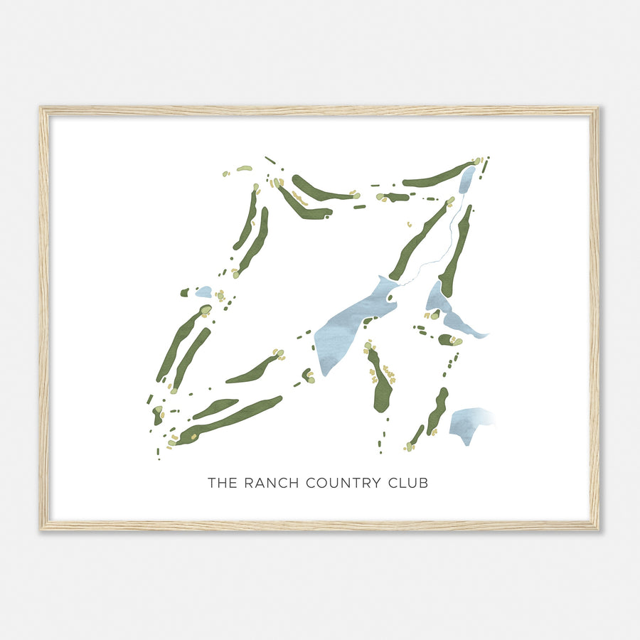 Print of The Ranch Country Club Modern Map