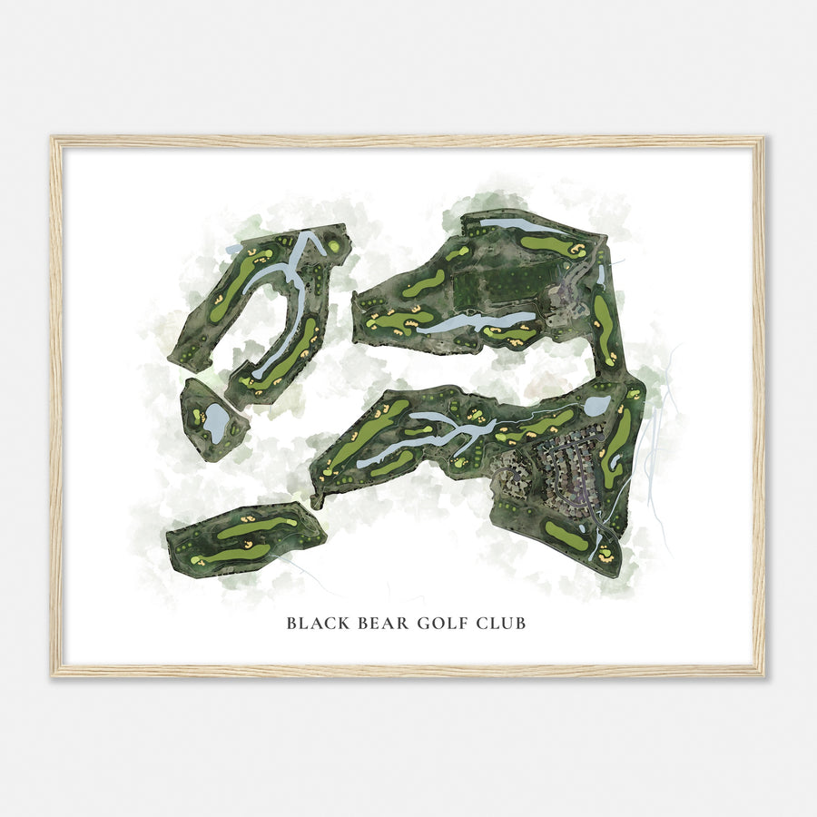 Print of Black Bear Golf Club Classic Map