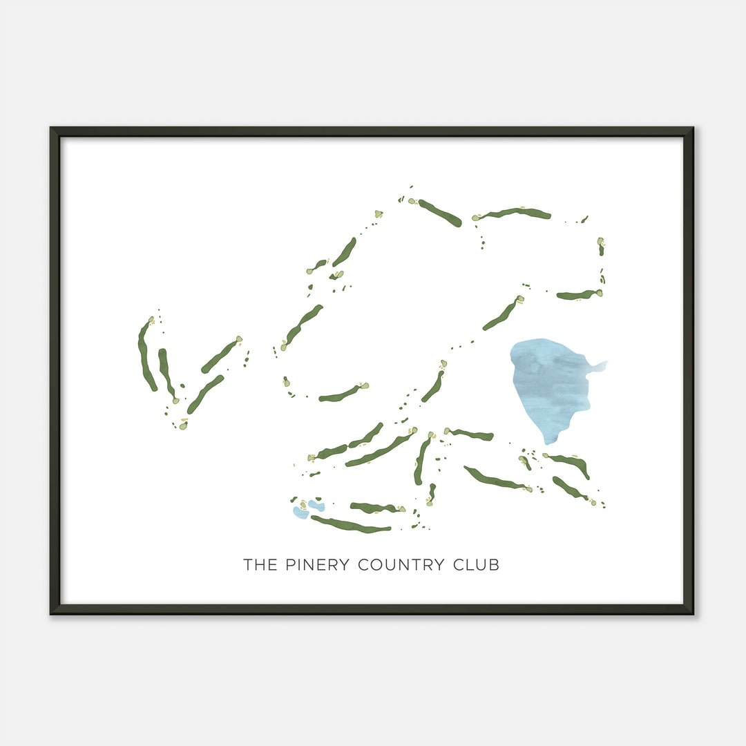 Print of The Pinery Country Club Modern Map