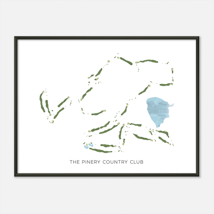 Print of The Pinery Country Club Modern Map