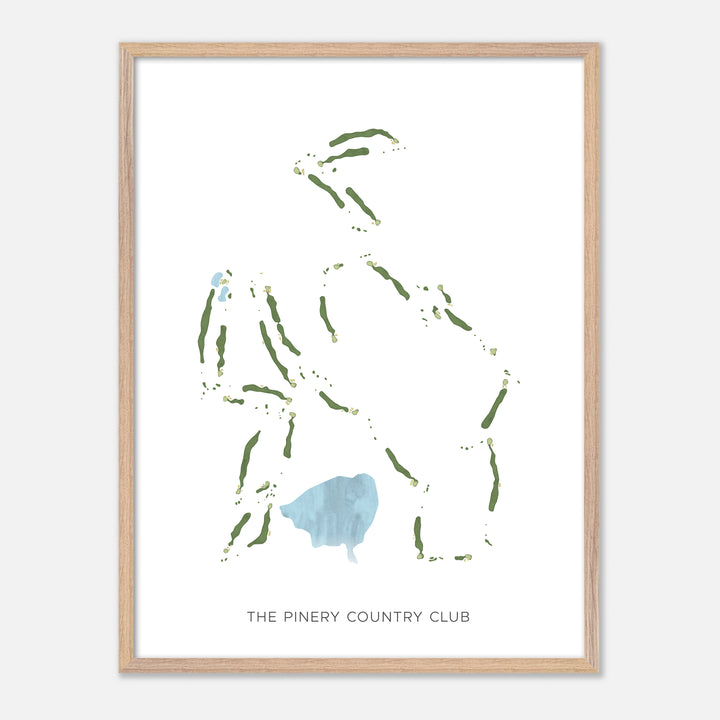 Print of The Pinery Country Club Modern Map