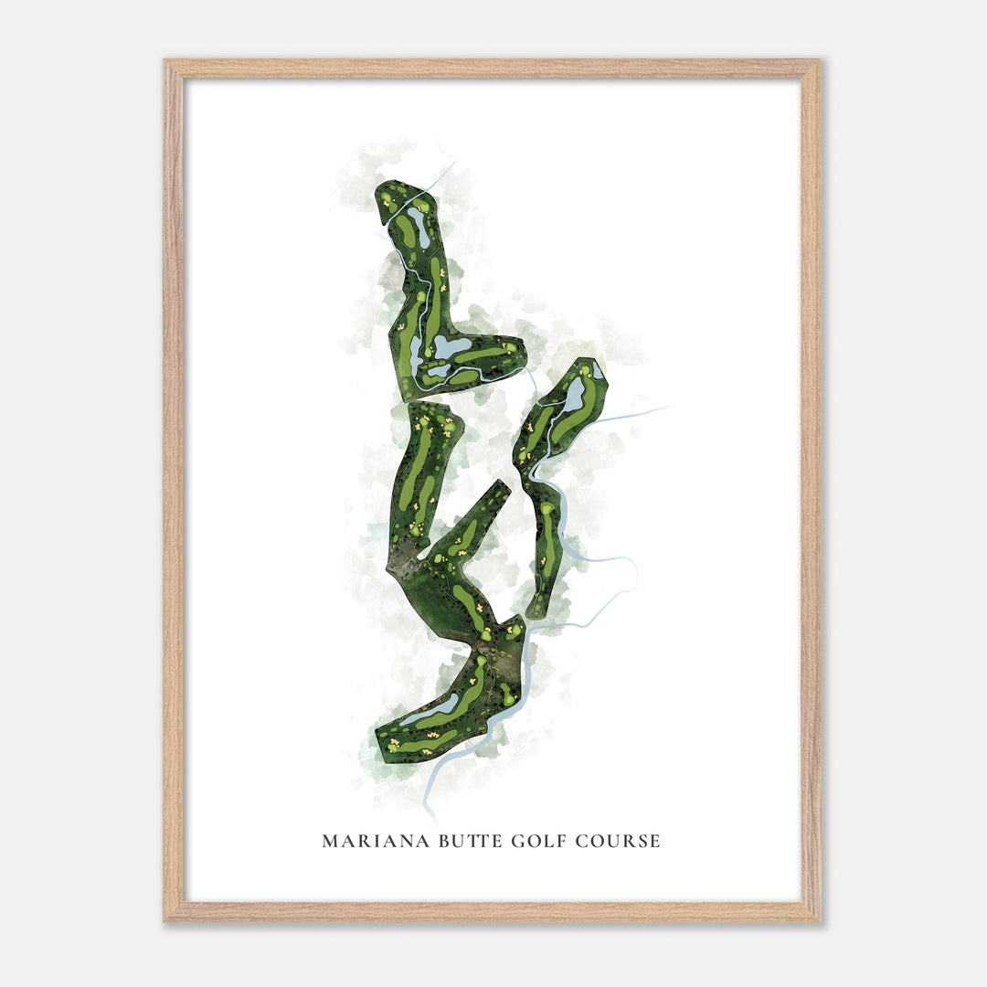 Print of Mariana Butte Golf Course Classic Map