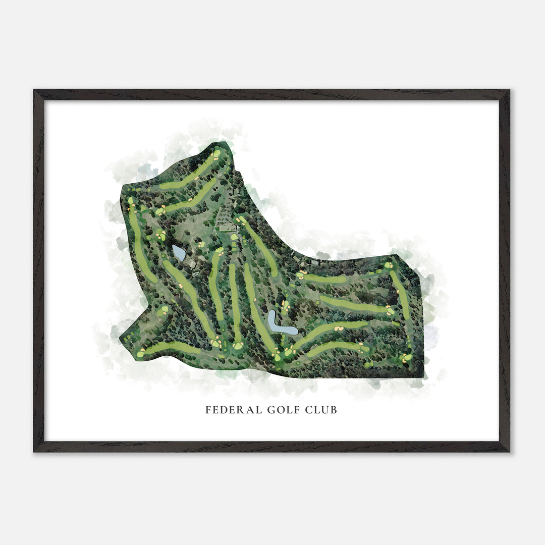Print of Federal Golf Club Classic Map