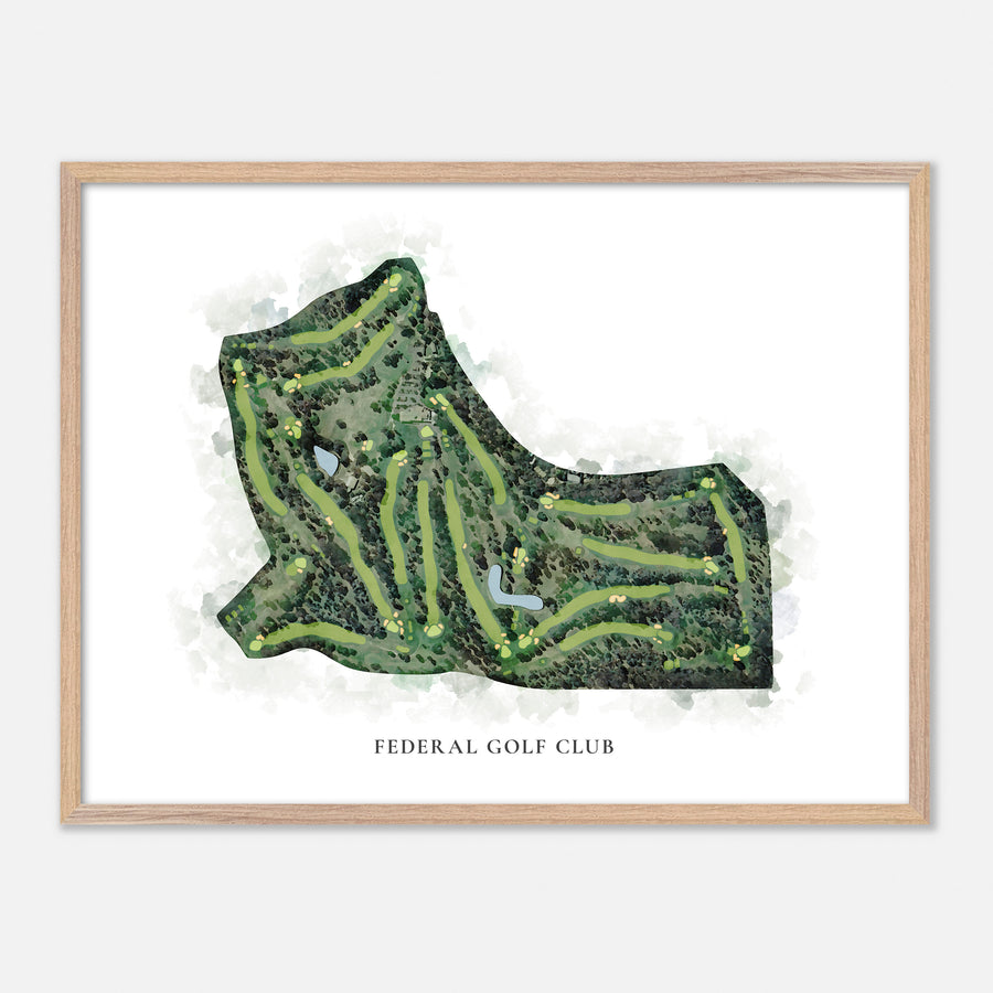 Print of Federal Golf Club Classic Map