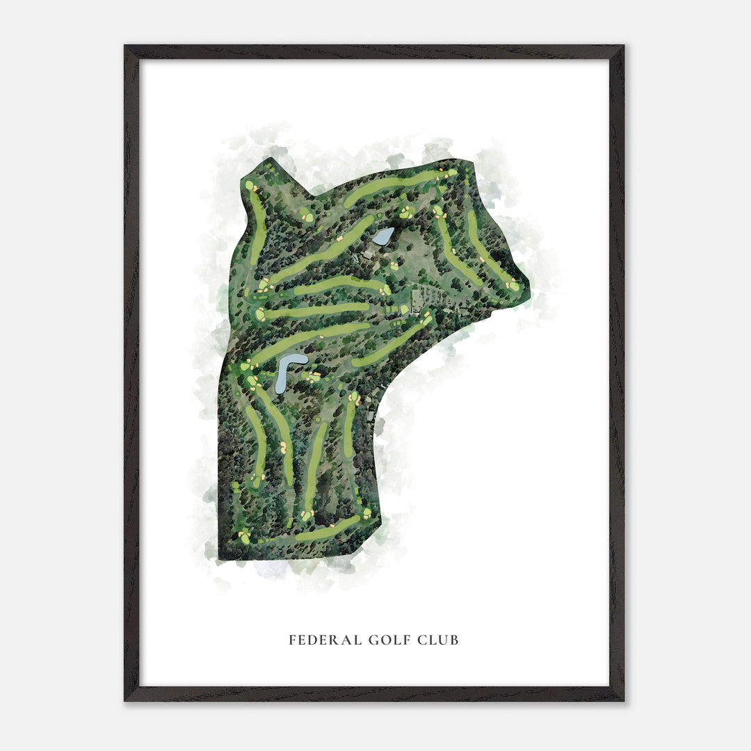 Print of Federal Golf Club Classic Map