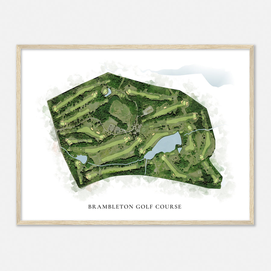 Print of Brambleton Golf Course Classic Map