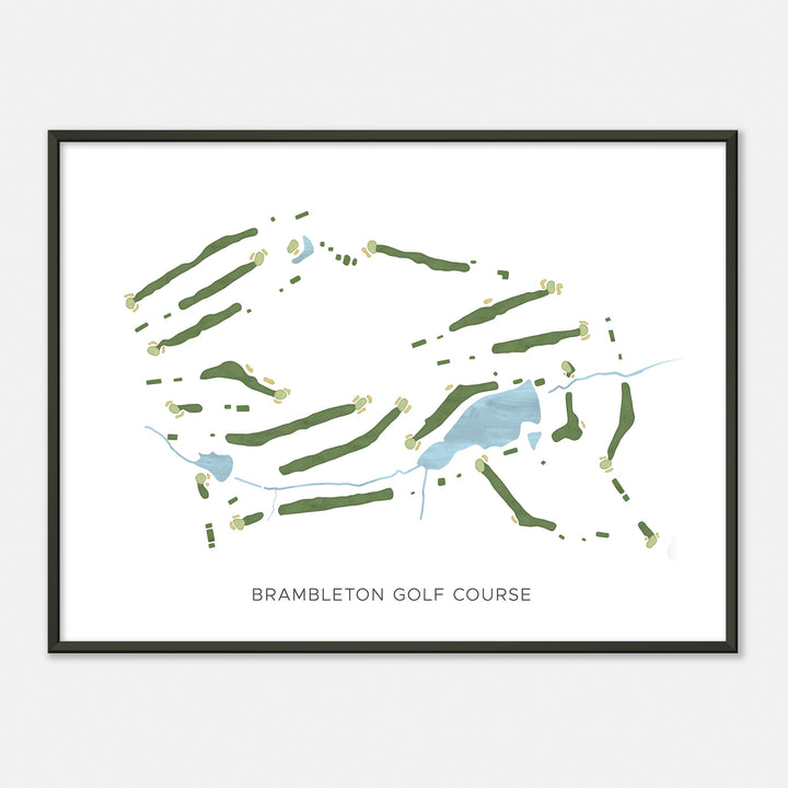 Print of Brambleton Golf Course Modern Map
