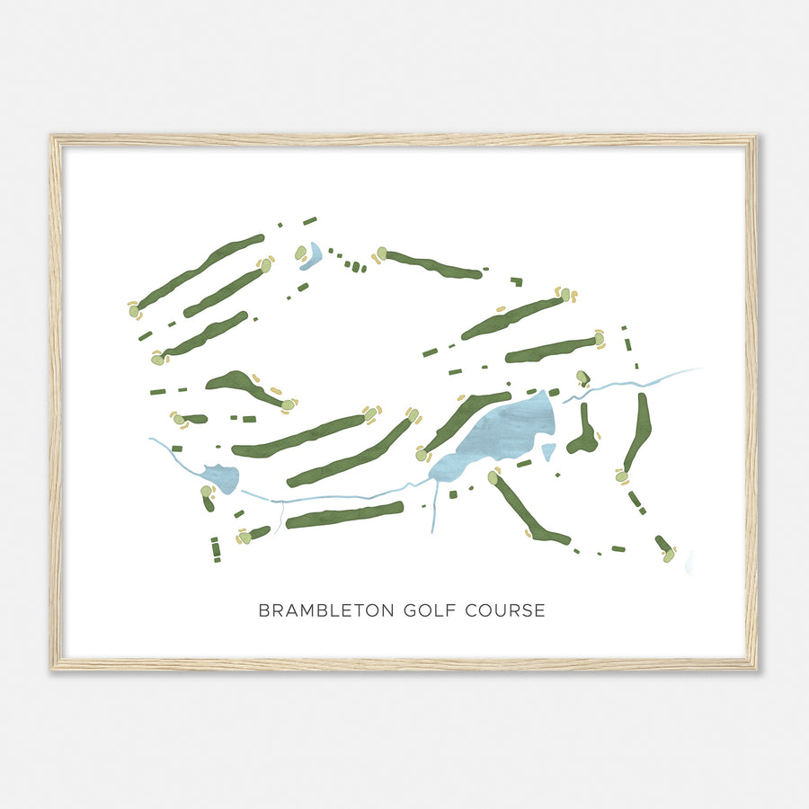 Print of Brambleton Golf Course Modern Map