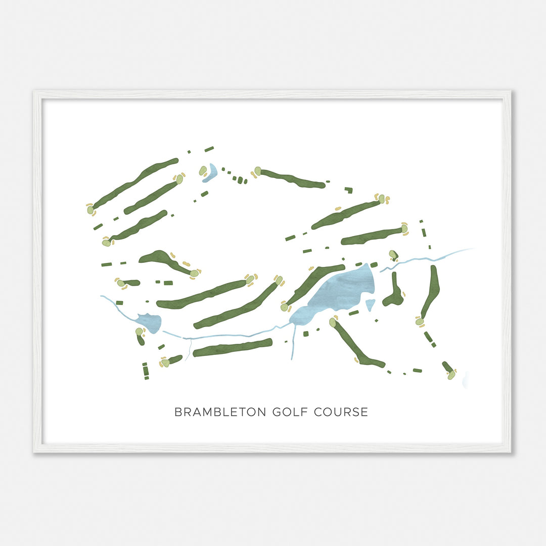 Print of Brambleton Golf Course Modern Map
