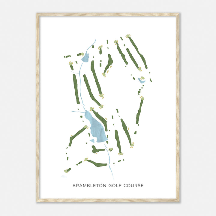 Print of Brambleton Golf Course Modern Map